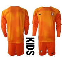Portugal Keeper Bortedraktsett Barn VM 2022 Langermet (+ Korte bukser)